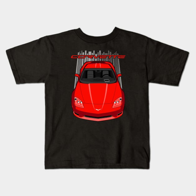 Corvette C6 - Red Kids T-Shirt by V8social